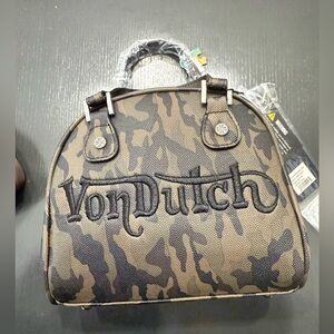 Von Dutch CHOPPER CROSS BOWLING BAG - DARK CAMO
